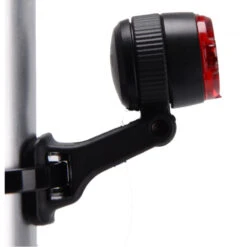 Busch + M&uuml;ller R&uuml;cklicht E-Bike, &micro; MY, DC 6-15V, ALU Schwarz, Sattelstreben Montage, 332/2ALDC