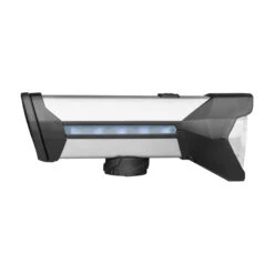 Busch + M&uuml;ller Scheinwerfer Akku, IXON ROCK 100 Lux, USB Powerbank, Lithium Akku, ALU Silber, 198L, He10