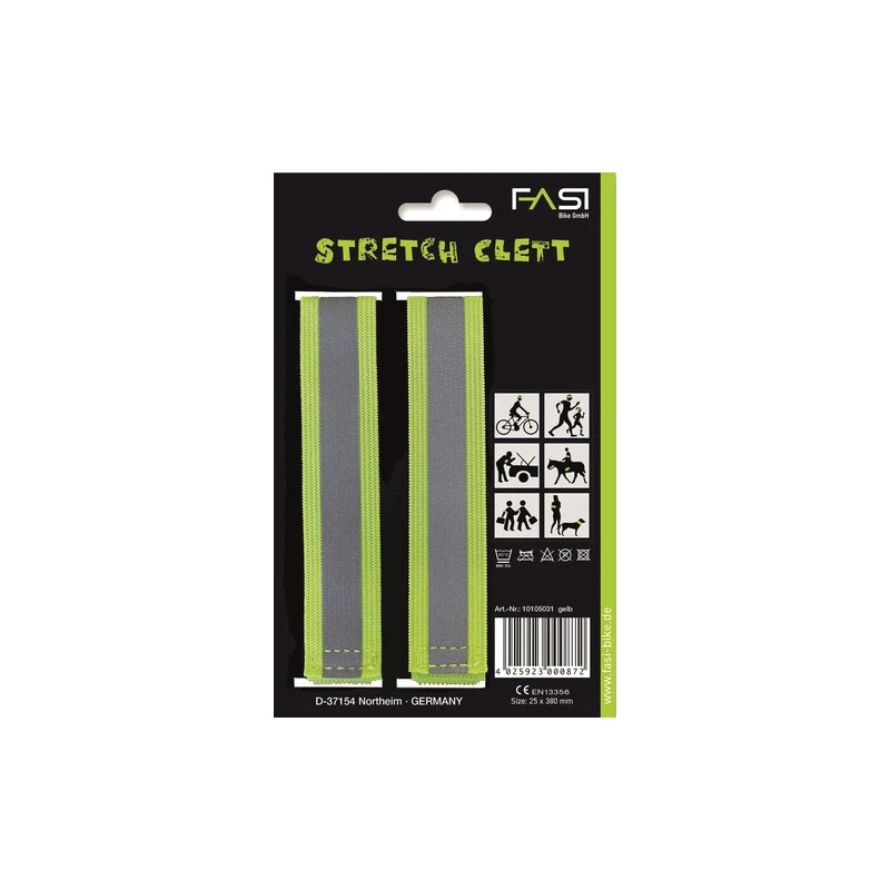 FASI Strech Clett Reflexband Gelb 1 FASI Strech Clett Reflexband Gelb
