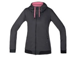 Gore Power Trail Lady WS Soft Shell Hoody, Braun/schwarz
