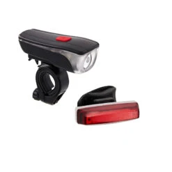 Incirca Lichtset, Light LED, Frontscheinwerfer/Rücklicht 0.5 Watt USB Akku Inside, Inkl. Halterung