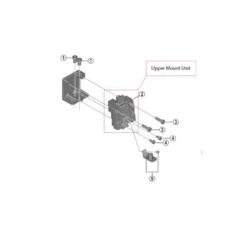 Shimano Obere Befestigungseinheit F&uuml;r Akkuhalter BM-E8031
