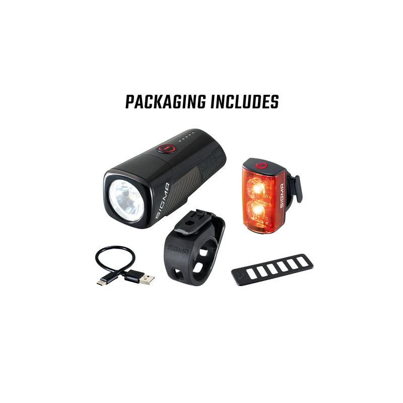 Sigma Lampe BUSTER 400 / RL 80 USB Set, 19630, Schwarz, 400 Lumen, USB-Ladekabel 2 Sigma Lampe BUSTER 400 / RL 80 USB Set, 19630, Schwarz, 400 Lumen, USB-Ladekabel - Image 2